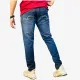 Men's Light Blue Slim Fit Stretch Denim Jeans
